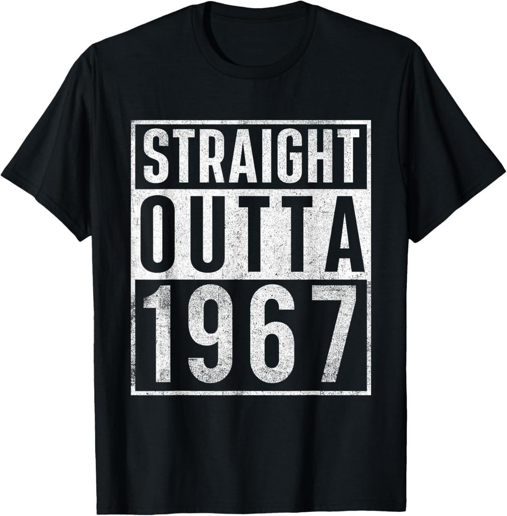 Retro 1967 Pure Polyester Printed Men's and Women's Fashionable Loose Casual T-shirt 2026 New Personalized Round Neck T-shirt