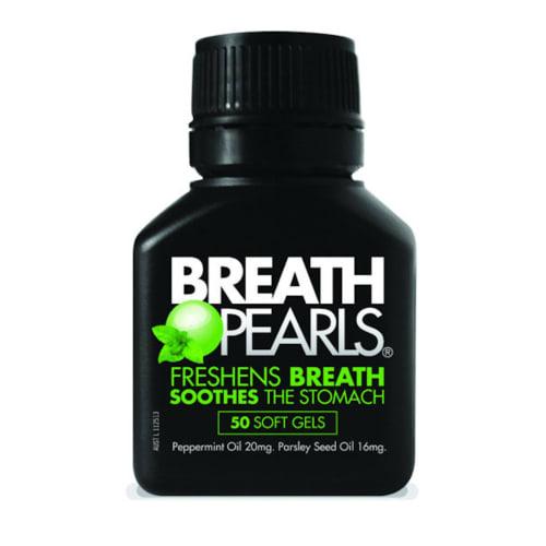 Breath Pearls Original Freshens Breath 50 Softgels