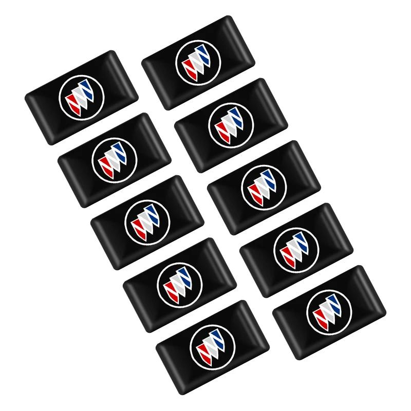 

10PCS 3D Epoxy Steering Wheel Decor Sticker Car Styling Interior Decals For Buick Regal 2009-2016 2011 2012 2013 2014 2015