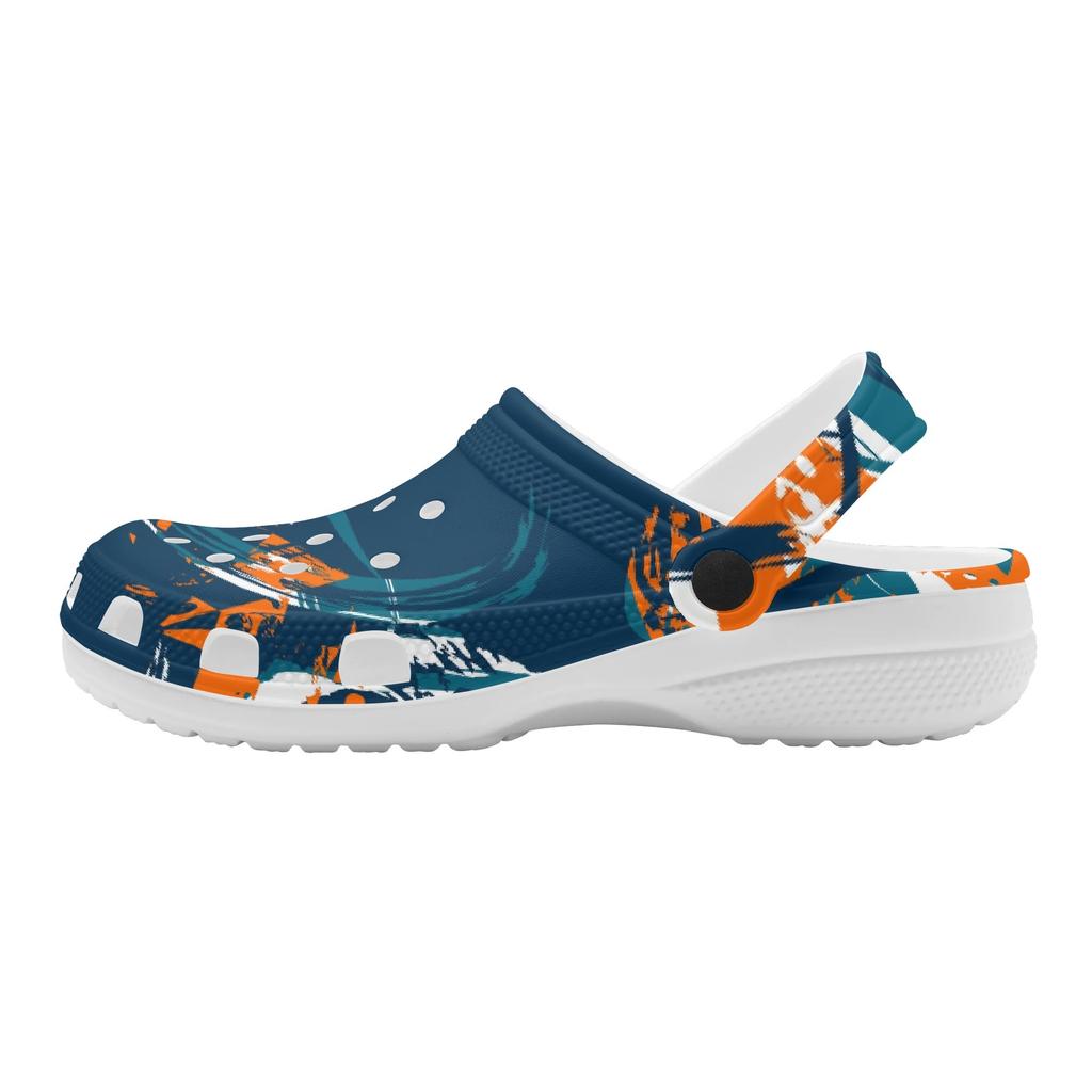 Printed EVA Garden Clogs Unisex Lightweight Breathable Slip On Shoes Beach Pool Bathroom Home Casual Wear Indoor Outdoor Wear