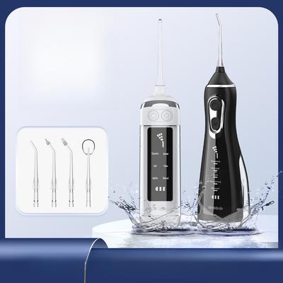 Ață dentară inteligentă cu 6 viteze de ajustare, spălător de dinți electric portabil, scrubber de dinți cu apă, instrument de înfrumusețare a dinților, stil de tragere