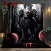 Evil Horror Clown 2D Flat Pattern Flannel Blanket High Quality All Seasons Warmth and Comfort Perfect for Christmas Gifts.SMT0917536