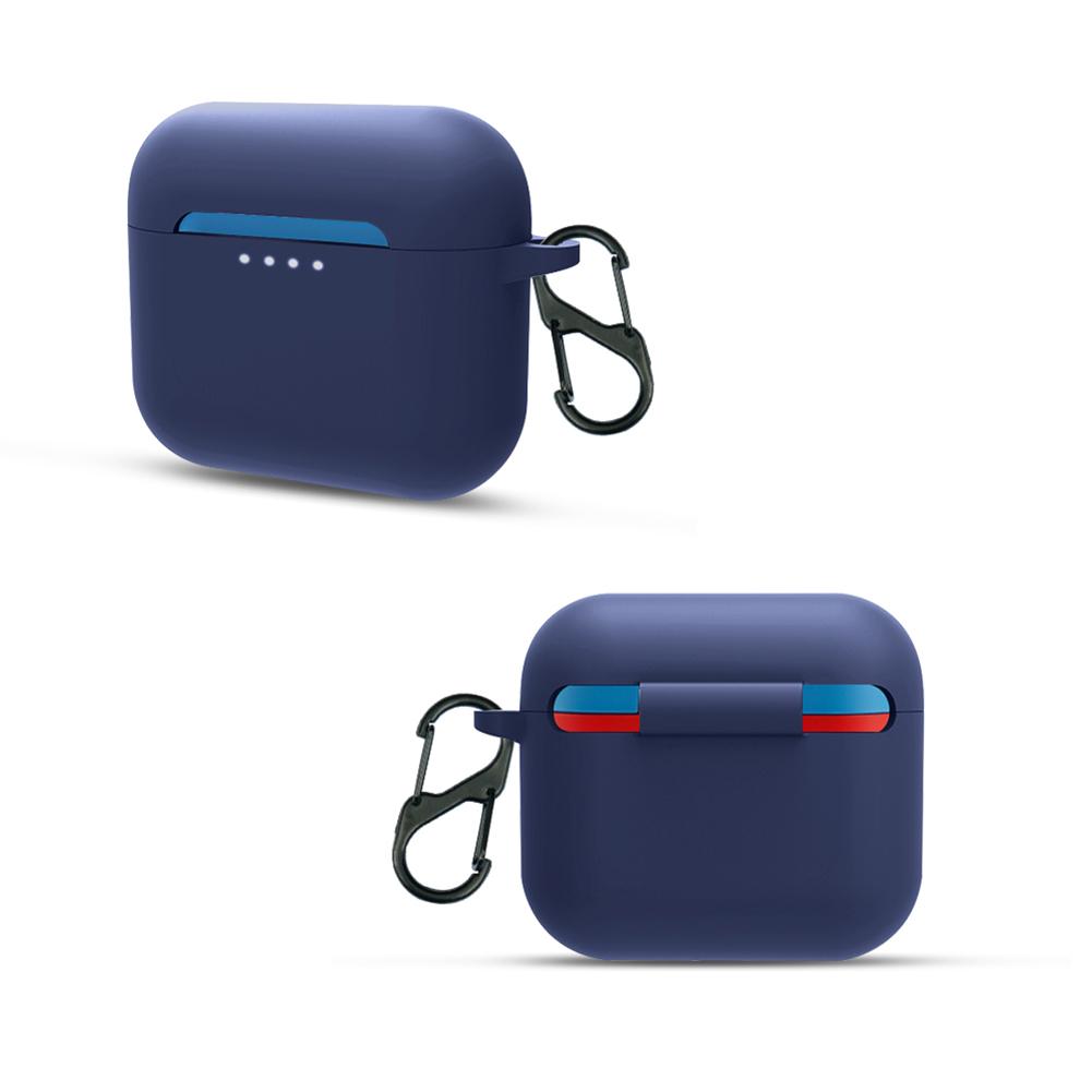 Earphone Soft Silicone Case with Carabiner for Skullcandy Indy Evo Charging Box Protector Shockproof Case