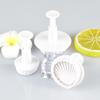 3 Pcs Fondant Cake Decorating Plunger Cutter Shell Shape Tools Mold Cookies Mold Sea Shell Shape Cookie Cutter Kitchen
