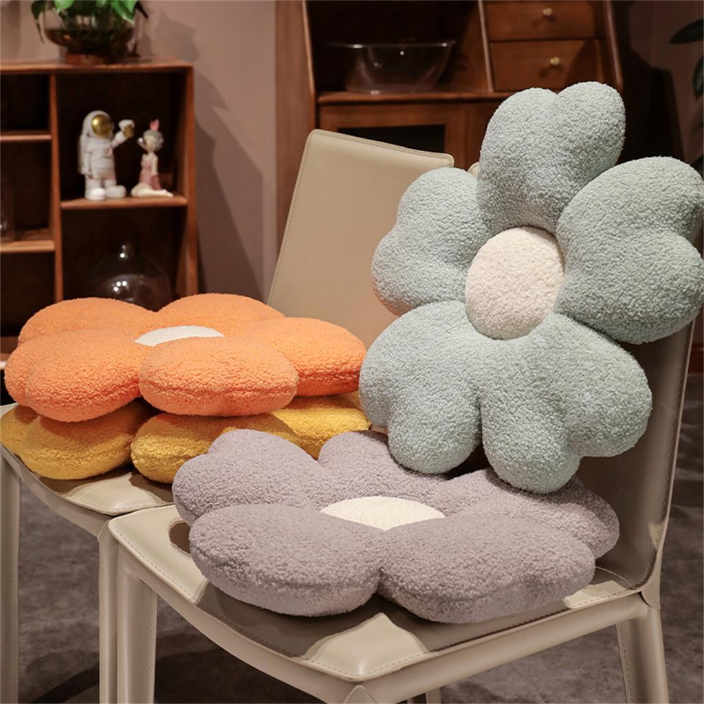 Big Size Stuffed Five Petal Flower Cushion Girly Room Decor Sunflower Pillow Bay Window Pink Flower Sit Bedroom Seat Pillow