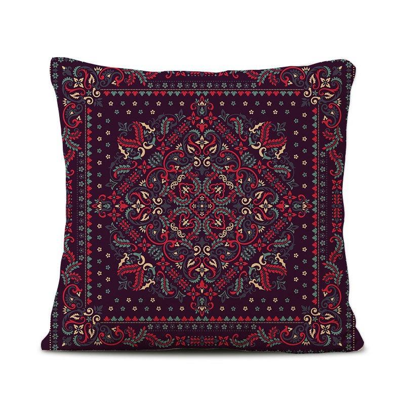 Retro Persian Style Turkish Waist Pillow, Luxury Ethnic Palace Style B&B Hotel Model Room Decoration Sofa Pillow