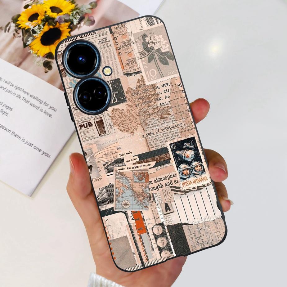 For Tecno Camon 19 Neo Case CH6i New Fashion Painted Cover Soft Silicone Phone Case For Tecno Camon 19 Pro 5G Camon19 Neo Bumper