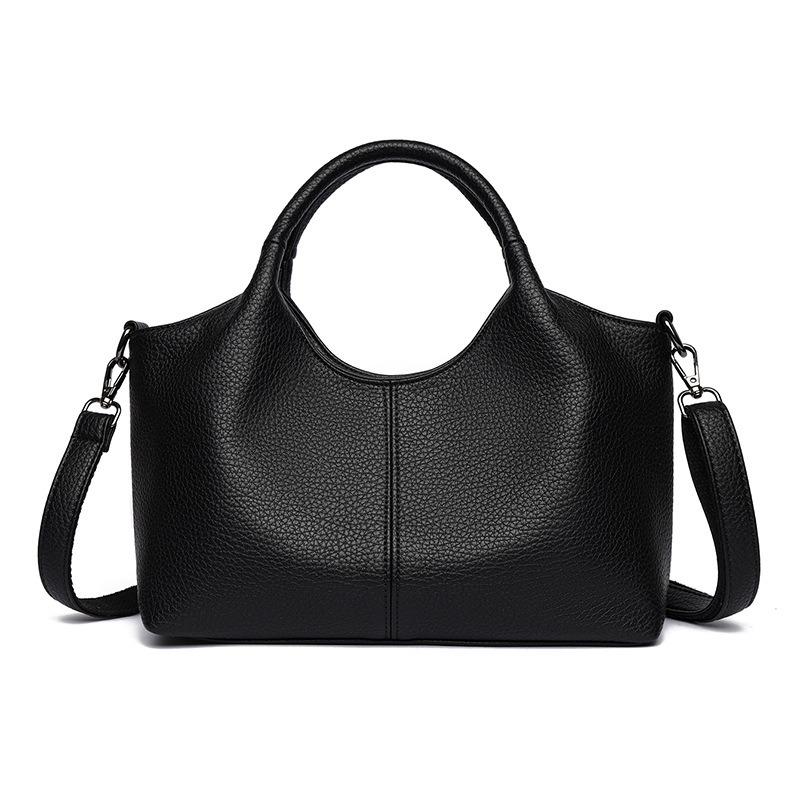 New handbag bag women's fashion light luxury texture large capacity messenger bag soft leather simple temperament shoulder bag