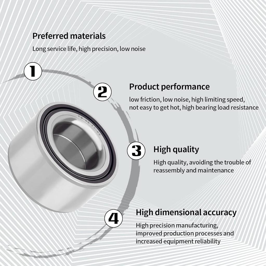 Rear Wheel Bearings for 12-20 Polaris RZR 570,09-14 RZR 800/S 800,14-18 Sportsman 570 Ranger XP 900 Crew, Sportsman 800 EFI 05-14,07-13 Ranger 500