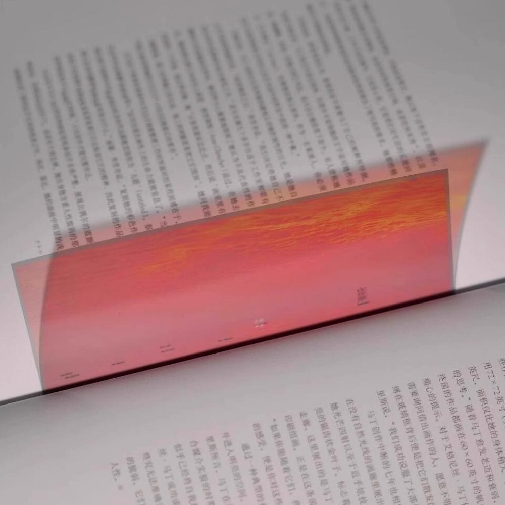 Aesthetic Galaxy Starry Sky Acrylic Film Bookmark Decorative Reading Page Marker Gift for Book Lovers