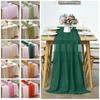 Reusable Sheer Chiffon Table Runner Chiffon Solid Color Chiffon Table Runner Soft Sheer Fabric Wedding Table Runner