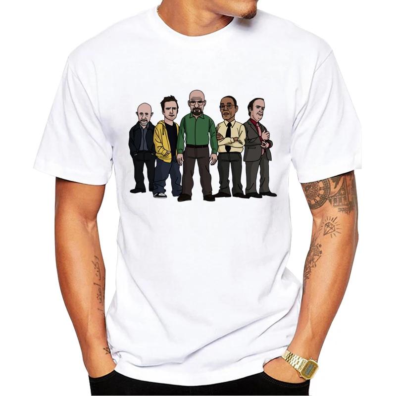 Newest Men Fashion Breaking Bad T-shirt Heisenberg Iam the Denger Retro Printed Hipster Tops Short Sleeve Casual  Tee