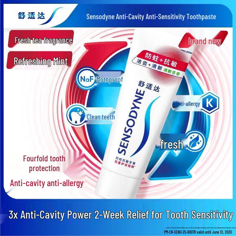 Sensodyne Tandkräm mot karies och känslighet, Whitening, 4-pack