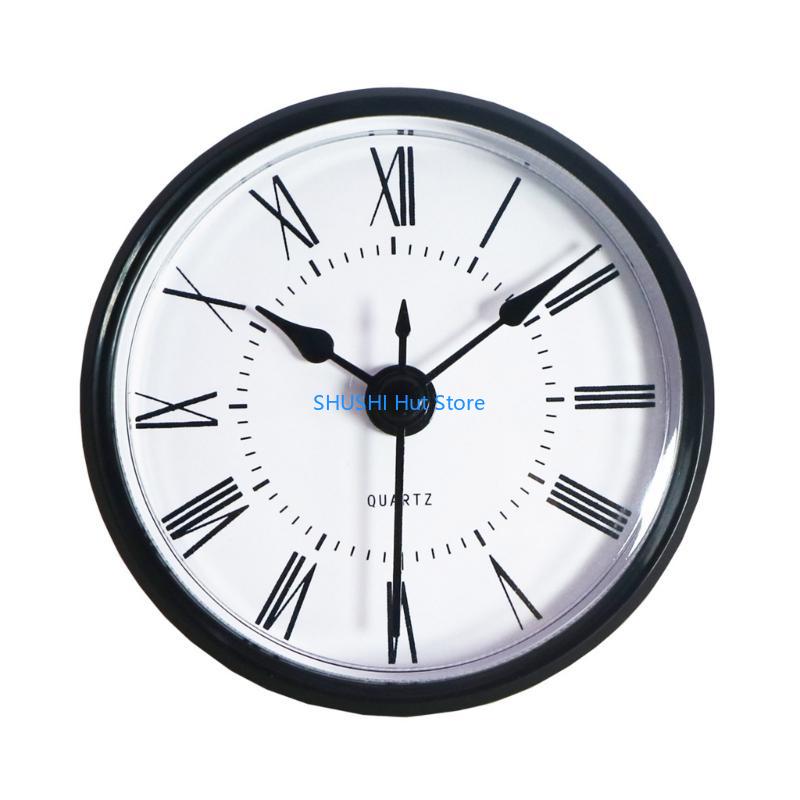 70mm Diameter Antique Clock Quartzs Clocks Head Insert Arabic/Roman Number Clock D57B