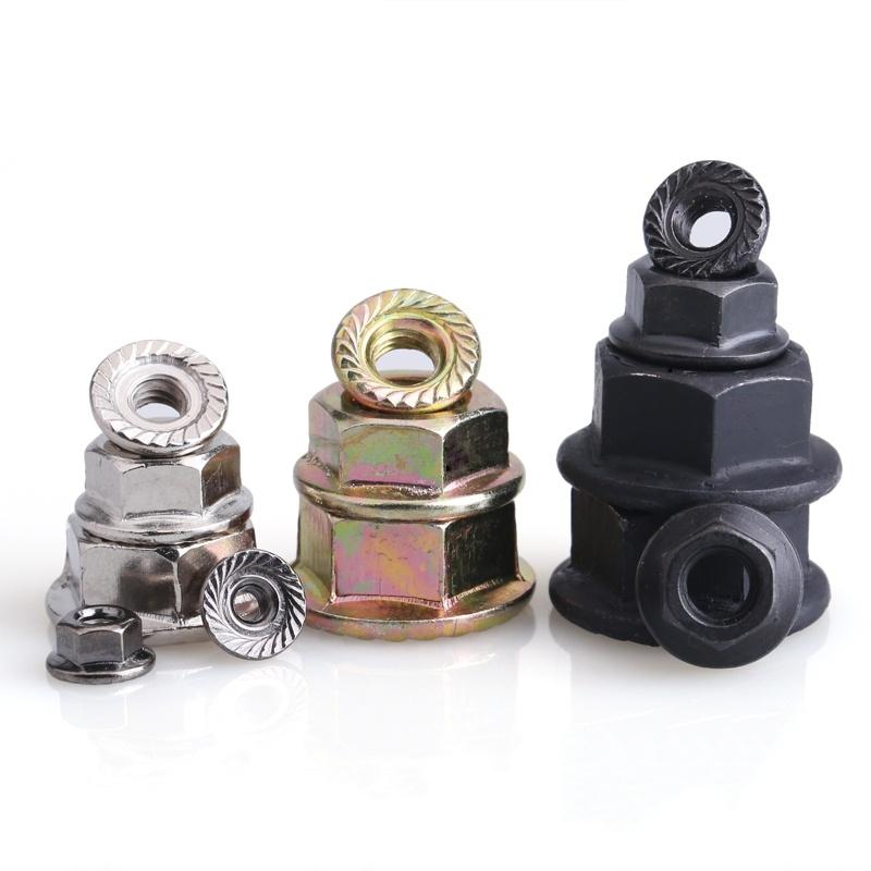 M2 M2.5 M3 M4 M5 M6 M8 M10 M12 M14 M16 M20 316/304 Stainless Steel Carbon Steel Hexagon Flange Nut Hex Lock Nuts With Pad