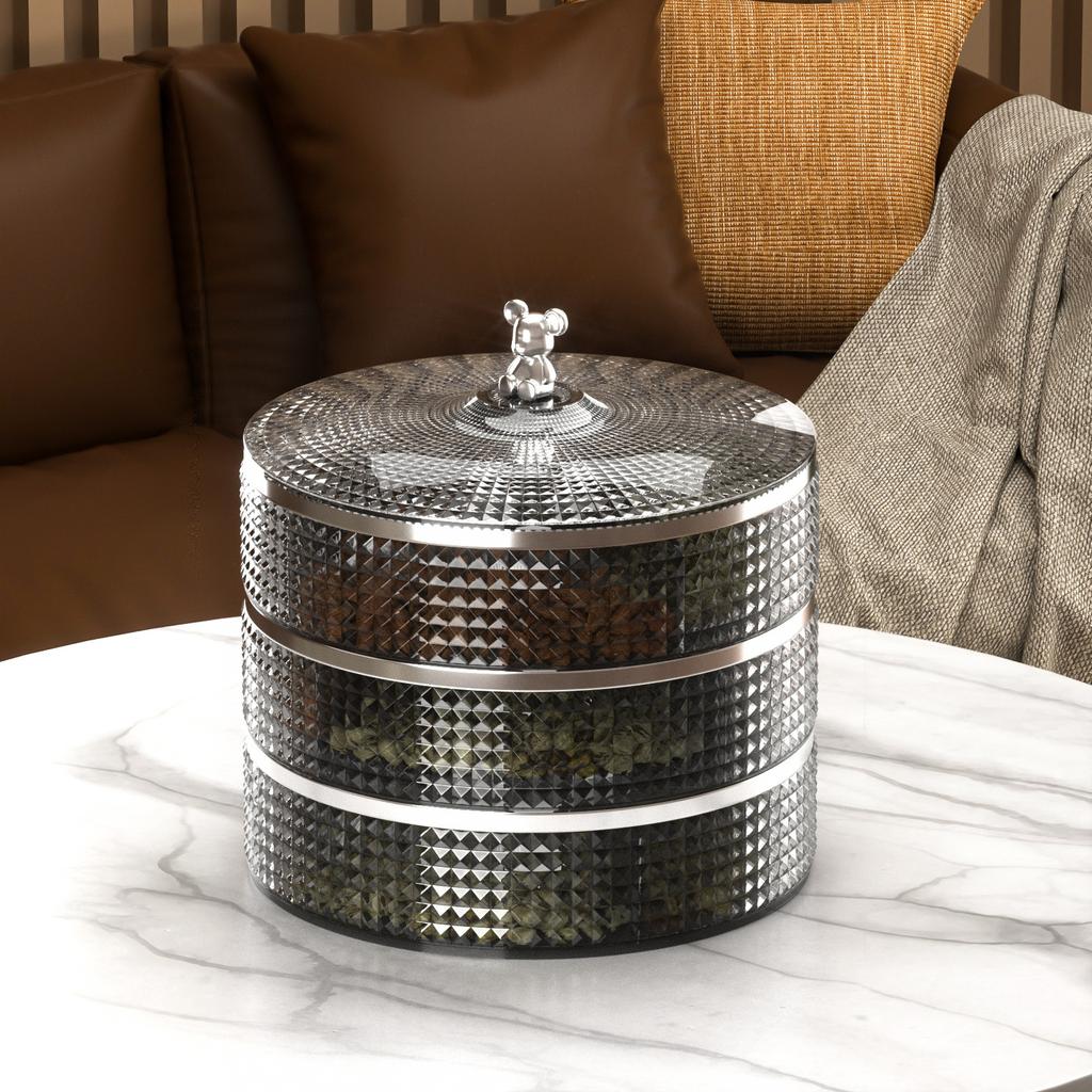 Ins Feng Qingshe Talíř na bonbóny Malý medvídek Obývací pokoj Konferenční stolek Krabička na ořechy Domácí občerstvení Kandované sušené ovoce Úložný box