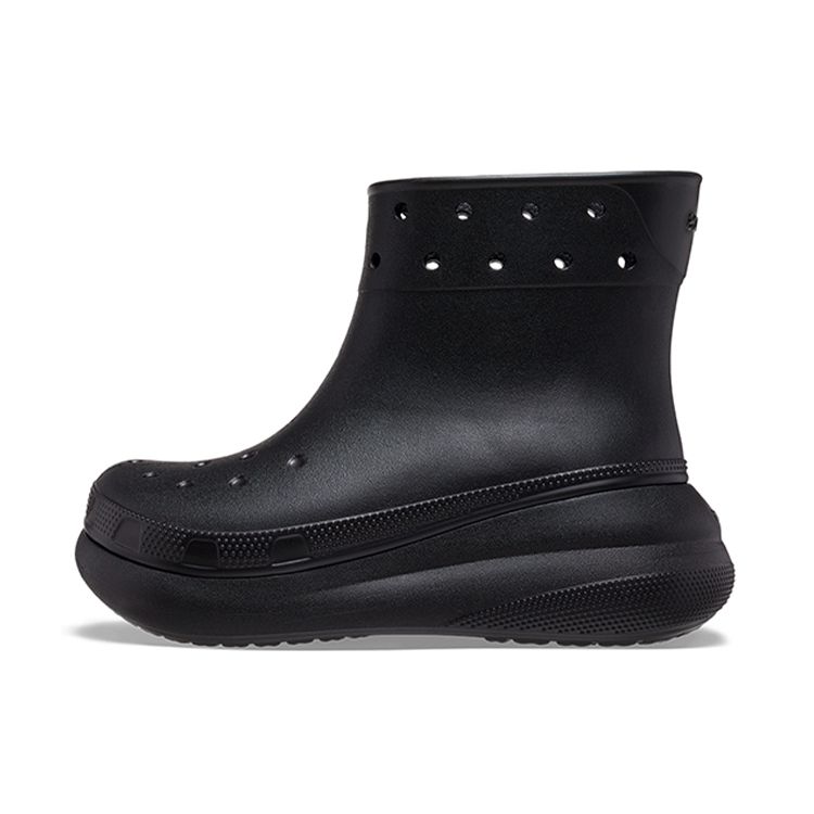 Crocs Classic Crush Rain Boot Black Unisex 207946-001 37-38