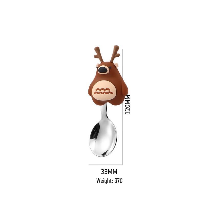 Cute Cartoon Deer 304 Stainless Steel Spoon Set