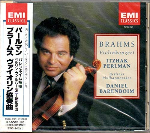 CD PERLMAN ITZHAK Brahms Violin Concerto TOCE8121 EMI Classics 1993 Japan ObiClassical Used
