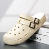 2025 new summer sports and leisure hole shoes cool slippers drive two wear thick-soled light sandals live broadcast 2025
