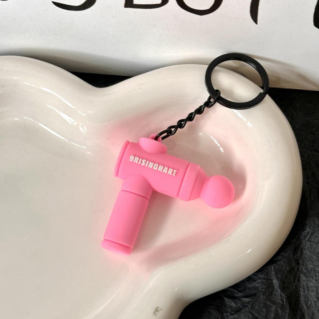 Miu Series Dumbbell Plate Keychain: Trendy Fitness Accessory & Sports Jewelry Gift