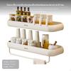 Wall Mounted Kitchen Storage Rack, NoDrill MultiFunctional Organizer, Aluminum seasoning Shelf,
