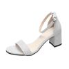 Fashion Shoes for Women 2025 New Round Toe Women's Slingback Sandals Comfortable Square Heel Platform Sandal Elegant Ladies Formal Shoes