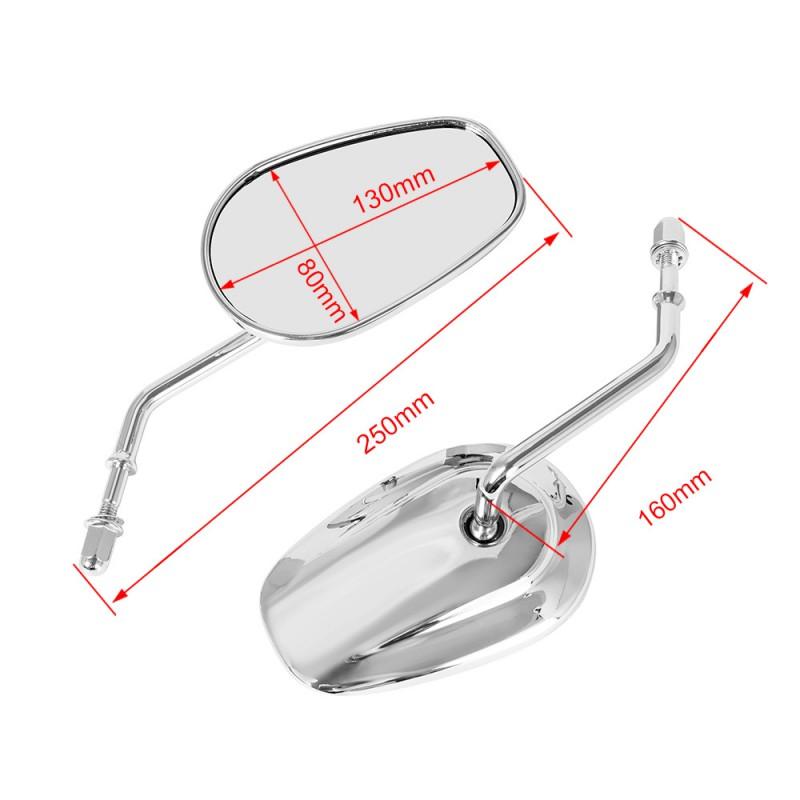Aluminum Rearview Mirror Harley-Davidson Sportster 883 Custom Bike Chrome Black Vintage Style Motorcycle Side