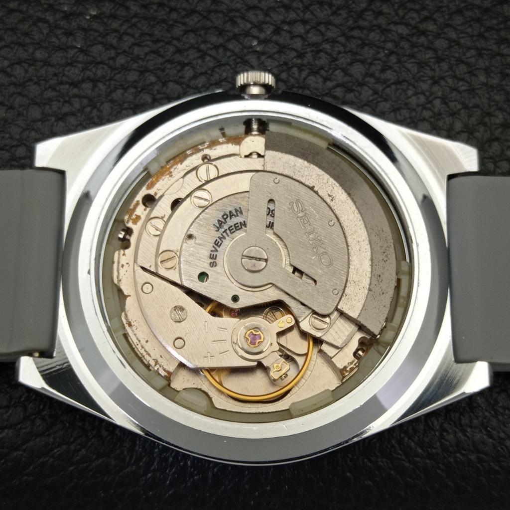 REFURBISHED VINTAGE SEIKO 5 AUTOMATIC JAPAN MENS SILVER DIAL WATCH A434686-2