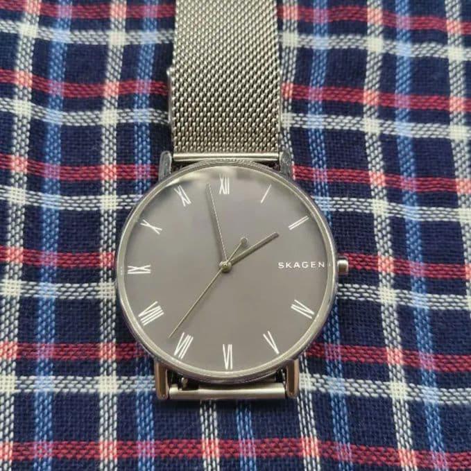 Used SKAGEN SKW6428 wristwatch mesh belt working item