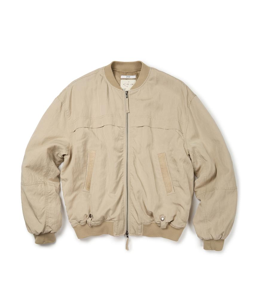 Etce Washed Bomber Jacket (Beige)