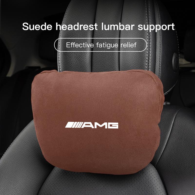 High Quality Car Neck Headrest Support Seat Soft Pillow For Mercedes Benz AMG Smart W205 C300 W203 W206 W108 W124 W126 W140 W168 ED1