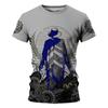 Tričko s krátkým rukávem pro muže Tričko Pánské Letní Pánská trička Muž Léto 2024 Tmavý rytíř Cross Sleeve Tričko Oversized Graphic