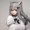 Two Styles Pvc Action Figure Toys 21Cm Collection Model Kawaii Gift Model Desktop Decoration Cute Cat Ears Beautiful Girl Anime