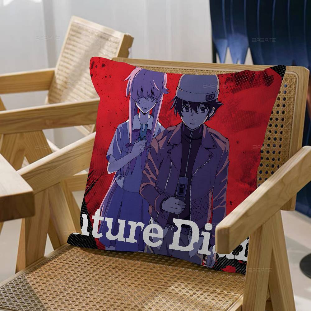 Anime The Future Diary Cushion Cover Pillow Cover Decor Pillowcase Printed Cushion Case for Couch