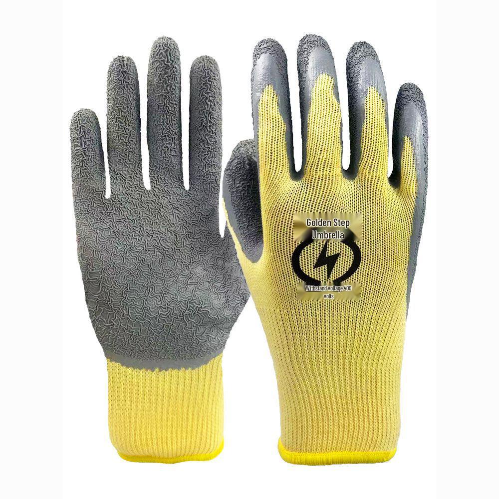 400V Insulated Electrician's Gloves, 380V Low-Voltage, Anti-Electric, Flexible, Non-Slip, Wear-Resistant Rubber Gloves