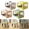 Zusammenklappbare Haustier-Reisebox Hartplastik-Katzenbox mit Urinunterlage Netzgitter Faltbare Hundebox für Kleine Hunde Katzen