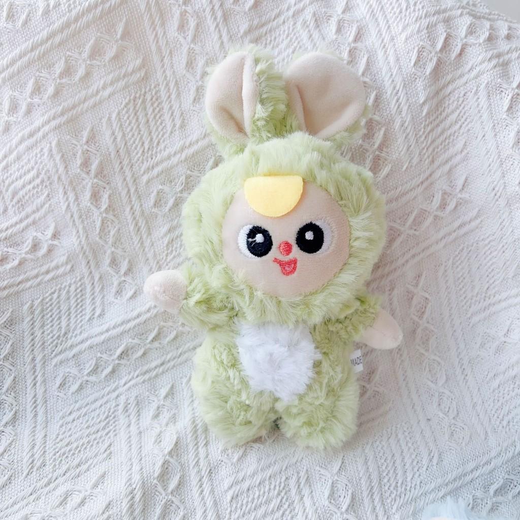 Standing Baby Three Plush Toy Keychain With Pp Cotton Filling For Girls And Teens