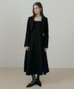 Riorg Rie Round Jacket With Flare Sleeveless Ops Black