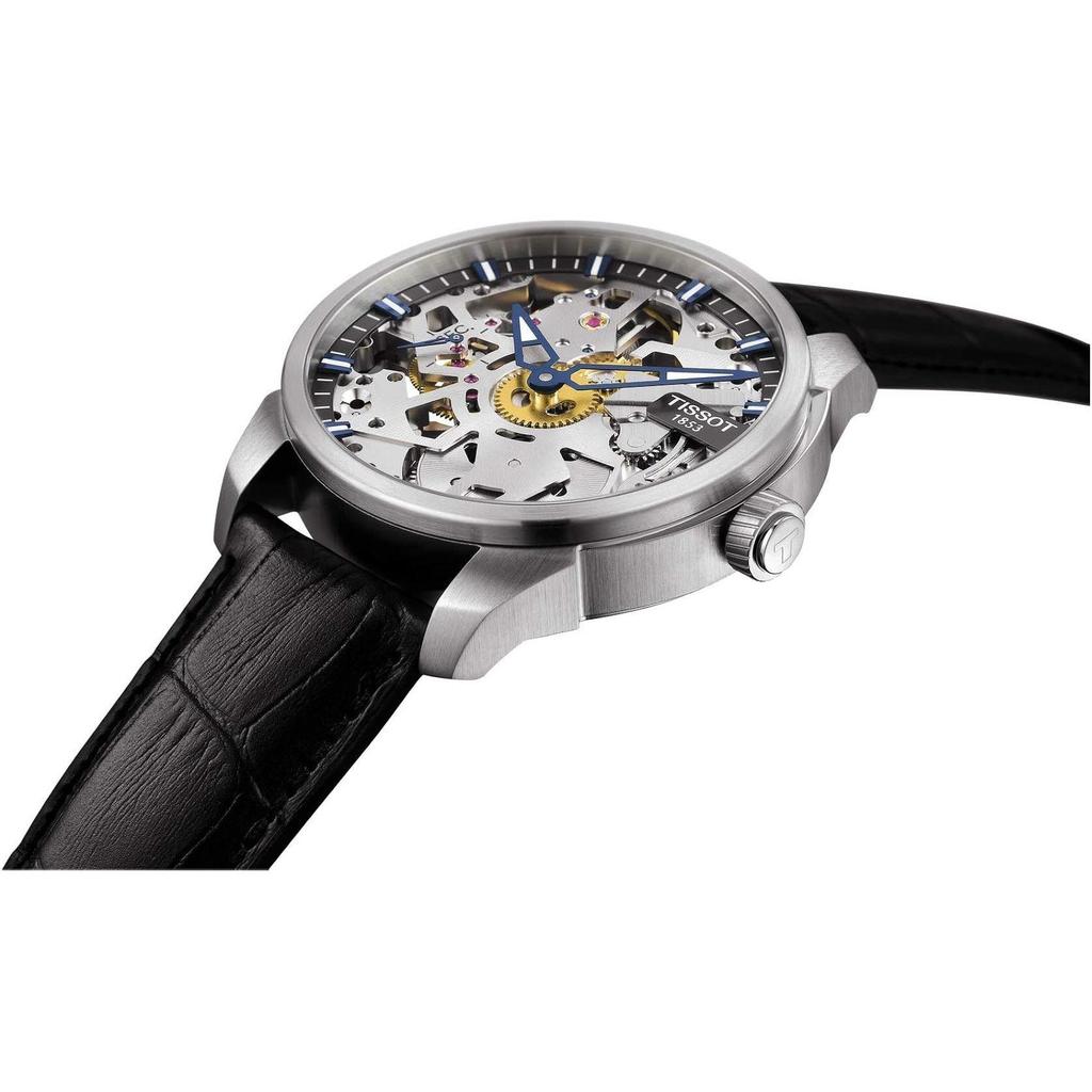 TISSOT Tencel Collection Manual Mechanical Movement 5m Waterproof Men's Watches Watch 43mm White Dial T070.405.16.411.00