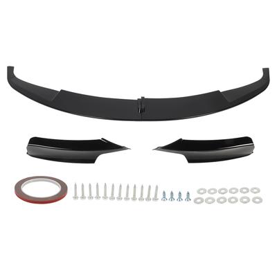 4PCS Lábio Spoiler do Para-choque Dianteiro Preto Brilhante Divisor de Lábio do Para-choque Ajuste para Série 3 F30 F31 M?Esporte
