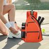 Sports Pickleball Bag Pickleball Backpack Tennis Bag Crossbody Sling Bag Pickleball Paddle Bag for Pickleball Equipment  Orange Color