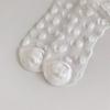 Ruffle Ankle Socks Transparent Mesh Crew Socks Japanese Cute Middle Tube Socks
