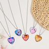 Korea Pop Necklace Heart Pendant Necklace Anime Movie Hunters Necklace Jewelry Gift for Teens Boys Girls Fans