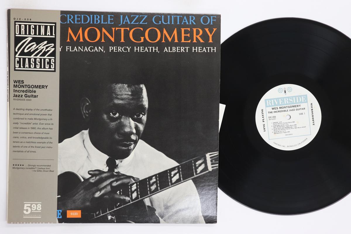 

LP Record WES MONTGOMERY Incredible Jazz Guitar Of Wes Montg OJC036 ORIGINAL JAZZ C 1982 US Obi Jazz Used