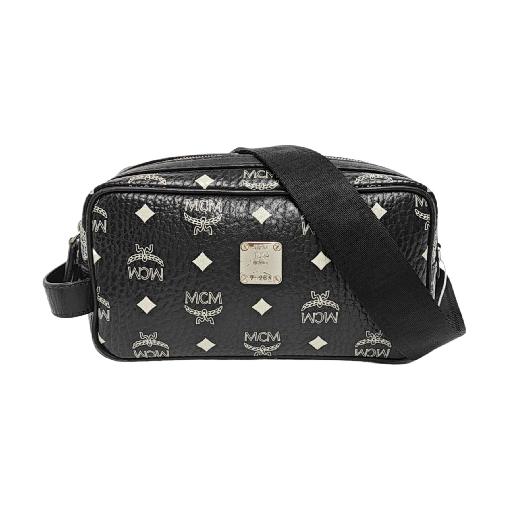 [Pre-Owned] Monogram Leather Cosmetic Bag - Good #E9PQPJ ONE SIZE