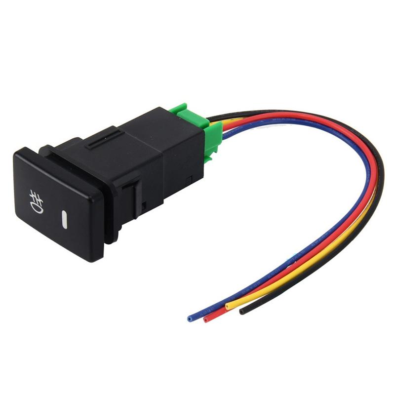 Buy Car Fog Light Switch Button Rear Fog Light Push 4 Wire Camry