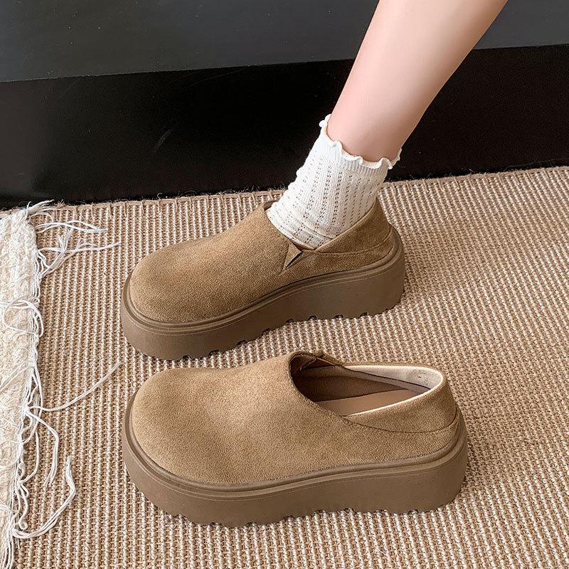 Retro Skor för Kvinnor Nya Höjdökande Tjocksulade Flip-flops