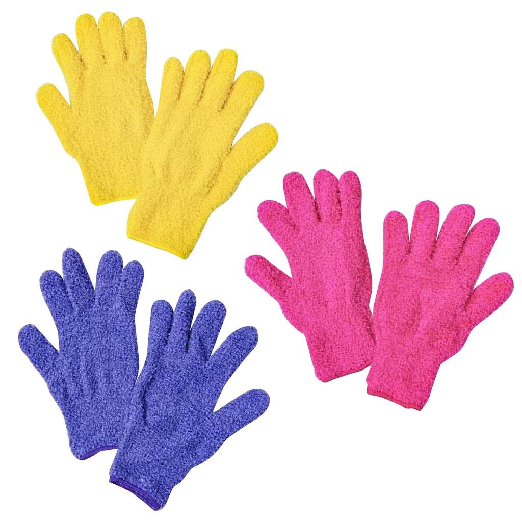 set of cleaning macrofiber cleaning convenient general cleaning dust window sash set pairs of 6 (RONGUI) 6-piece gloves, cloth, supplies, supplies,