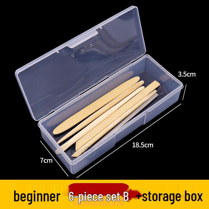 6-Piece Beginner Sculpture & Carving Tool Set for Polymer Clay